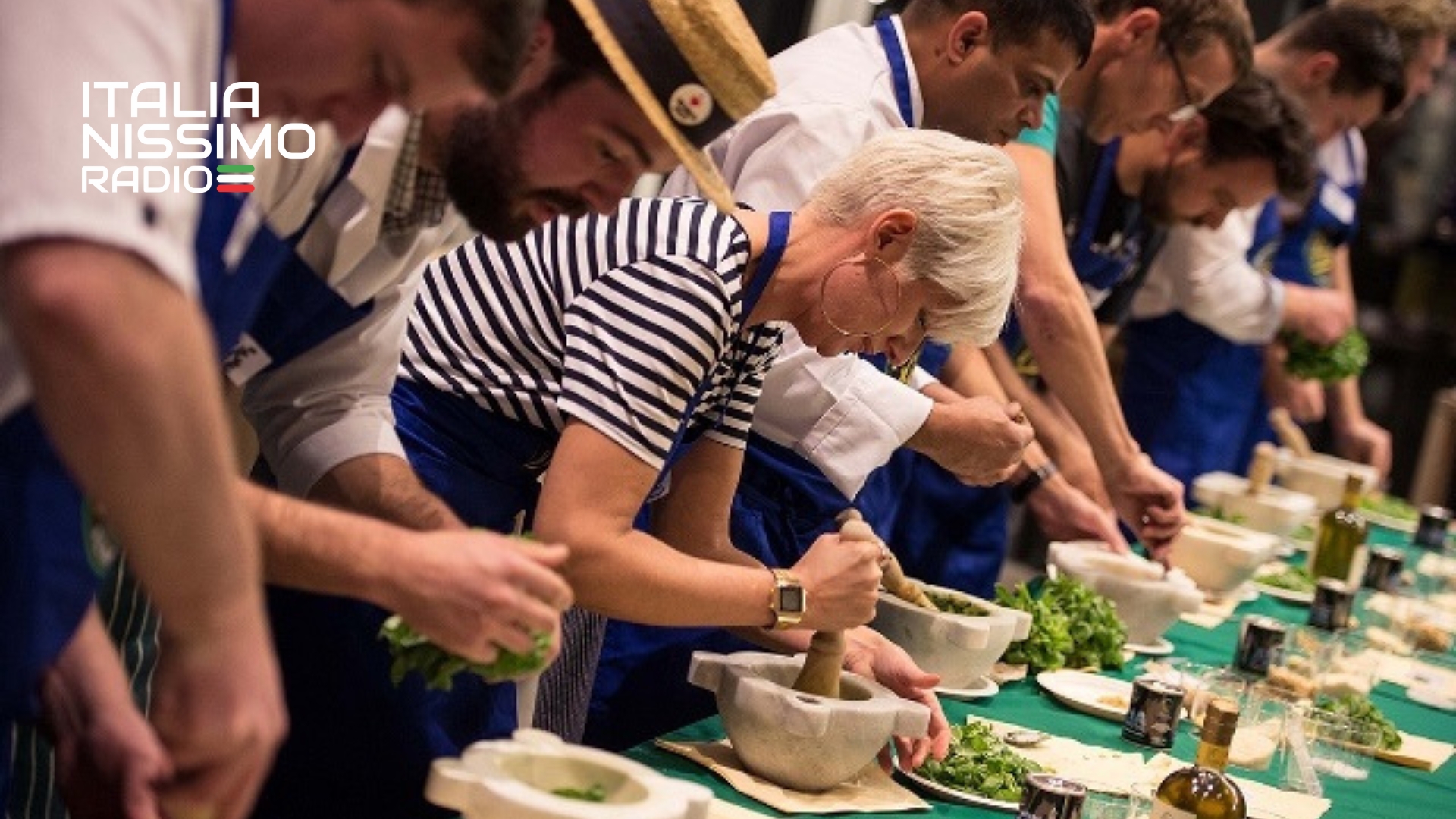 Campeonato del Mundo de pesto genovés al mortero: la final