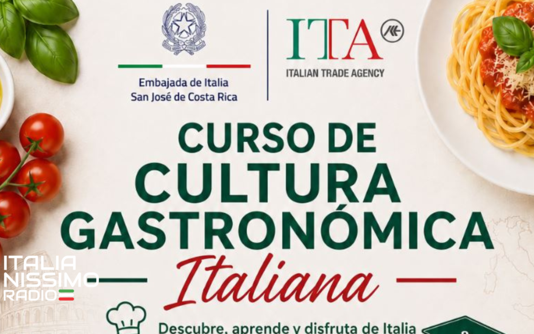 La Embajada de Italia en Costa Rica lanza un programa virtual gratuito de cultura gastronómica